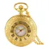 Relógio De Bolso Masculino Steampunk Com Corrente Dourado