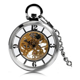Relógio De Bolso Mecânico Steampunk Para Homens E Mulheres