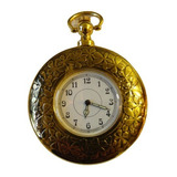 Relógio De Bolso Retro Estilo Antigo Quartz Dourado