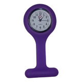 Relógio De Enfermagem Bolso Ponteiro Roxo