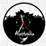 Relógio De Madeira Mdf Parede | Austrália Kanguru A