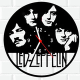 Relógio De Madeira Mdf Parede | Led Zeppelin Rock 2 A