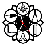 Relógio De Madeira Mdf Parede | Maçonaria Religiao A