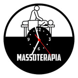Relógio De Madeira Mdf Parede | Massoterapia Massagista A
