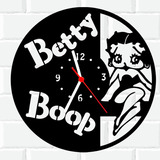 Relógio De Madeira Mdf Parede Betty Boop 2 A