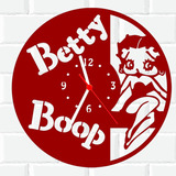 Relógio De Madeira Mdf Parede Betty Boop 2