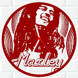 Relógio De Madeira Mdf Parede Bob Marley Reggae 1 V