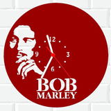 Relógio De Madeira Mdf Parede Bob Marley Reggae 2