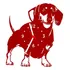 Relógio De Madeira Mdf Parede Cachorro Basset Linguica 1 V