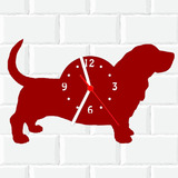 Relógio De Madeira Mdf Parede Cachorro