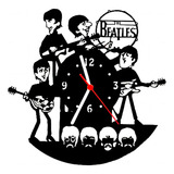Relógio De Madeira Mdf Parede The Beatles Rock 1 A