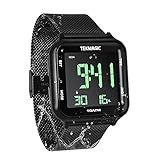 Relógio De Mergulho Luminoso à Prova D água De 100 M Com Pulseira De Relógio De Aço Inoxidável Suporte Para Cronômetro Despertador E Funções De Retroiluminação Visor De Hora Dupla Formato De 12 24 Horas