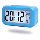 Relógio De Mesa Digital Calendário Despertador