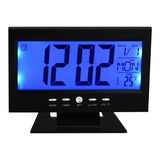 Relógio De Mesa Digital Despertador Temperatura