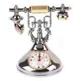Relógio De Mesa Telefone Retrô Decoração Estilo Vintage