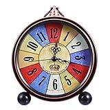 Relógio De Mesa Vintage Despertador Relógio Decorativo Relógio De Mesa Antigo Relógio De Cabeceira Relógio Para Uso Diário Relógio Mudo Relógio Doméstico Vidro Aluna Antiquado