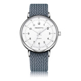 Relógio De Negócios Masculino Com Pulseira De Quartzo