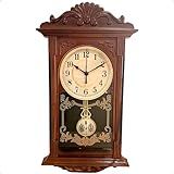 Relógio De Parede Antigo Quickway Rustico Harry Potter Cor Madeira Vintage Grande Com Pêndulo Silêncioso Que Balança Moderno Para Cozinha Sala De Estar Sala De Jantar