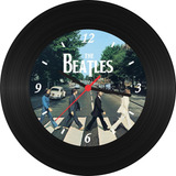 Relógio De Parede Beatles Disco De Vinil Rock Cantores