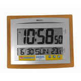 Relógio De Parede Casio Digital Calendário Temperatura