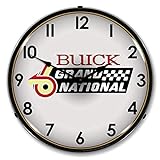 Relógio De Parede Com Logotipo Buick Grand National Led, Retrô/vintage, Iluminado, 35,5 Cm