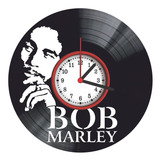 Relógio De Parede Disco Vinil Bob Marley Mod 2 Reggae