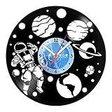 Relógio De Parede Disco Vinil Diversos Astronauta No Espaço VDI 246