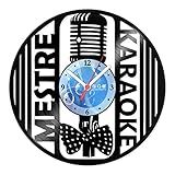 Relógio De Parede Disco Vinil Música Mestre Karaokê VMU 058