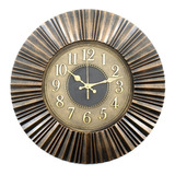 Relógio De Parede Dourado Rustico Antigo