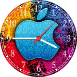 Relógio De Parede Grande 40 Cm Informática Steve Jobs Aple