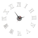 Relógio De Parede Grande Tipo 3d Luxo Adesivo Decoração Sala