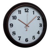 Relógio De Parede Herweg Cobre Envelhecido Sala 660120 999 Cor Da Estrutura Bronze Cor Do Fundo Branco