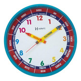 Relógio De Parede Infantil Educativo Herweg