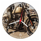 Relógio De Parede Moto Motocicleta Vintage