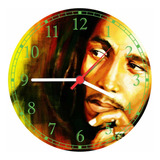 Relógio De Parede Raggae Bob Marley