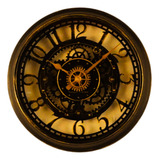 Relógio De Parede Retrô Antigo Engrenagem Vintage Decoração