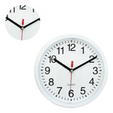 Relógio De Parede Silencioso Decorativo Redondo Sala Cozinha Cor Da Estrutura Branco Cor Do Fundo Branco