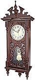 Relógio De Pêndulo Antigo Relógio De Parede Avô De Madeira Com Carrilhão Relógio De Madeira Tradicional Célula De Relógio Silenciosa Quartzo Mecânico Clássico Relógios De Lareira Collector88