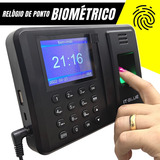 Relógio De Ponto Biométrico Digital Impressão Eletrônico