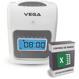 Relógio De Ponto Vega 100 Cartões De Ponto Nf Garantia