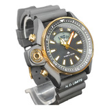 Relógio De Pulso Aqualand Jp2000 Black Série Ouro Pro master