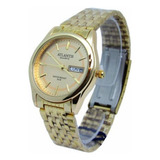 Relógio De Pulso Atlantis B3215 Dourado Aço Original