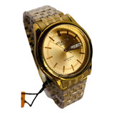 Relógio De Pulso Atlantis B3215 Dourado