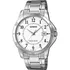 Relógio De Pulso Casio Enticer Mtp-v004 Com Corpo Prata, Analógico, Para Masculino, Fundo Branco, Com Correia De Aço Inoxidável Cor Prata, Agulhas Cor Prata, Subdials De Cor Preto, Ponteiro De Minut