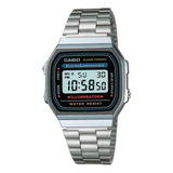 Relógio De Pulso Casio Vintage Prata Unissex Original Barato