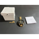 Relógio De Pulso Diesel Com Corria De Aço Inoxidável Dourado