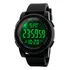 Relógio De Pulso Digital Skmei 1257 Com Corria De Poliuretano Cor Preto