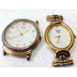 Relogio De Pulso Dumont Quartz Feminino 23k Gold Não Funcio