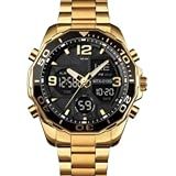 Relógio De Pulso Estilo Esportivo Com Luz De Fundo Resistente à Água Com Calendário  Cronógrafo Ideal Para Atividades Ao Ar Livre  Ou Para Atividades Aquáticas Modelo MTX 010 Tomate  Dourado 