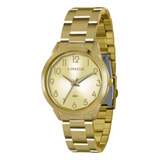 Relógio De Pulso Lince Lrg4310l C2kx Com Corria De Aço Cor Dourado